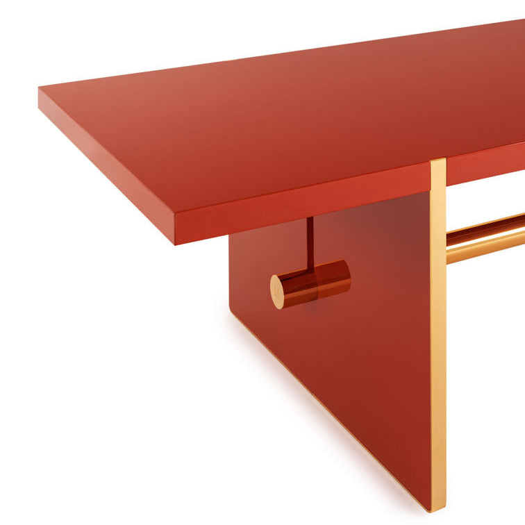 Detail of Icaro dining table showcasing luxury materials and contemporary design furniture – Fendi Casa